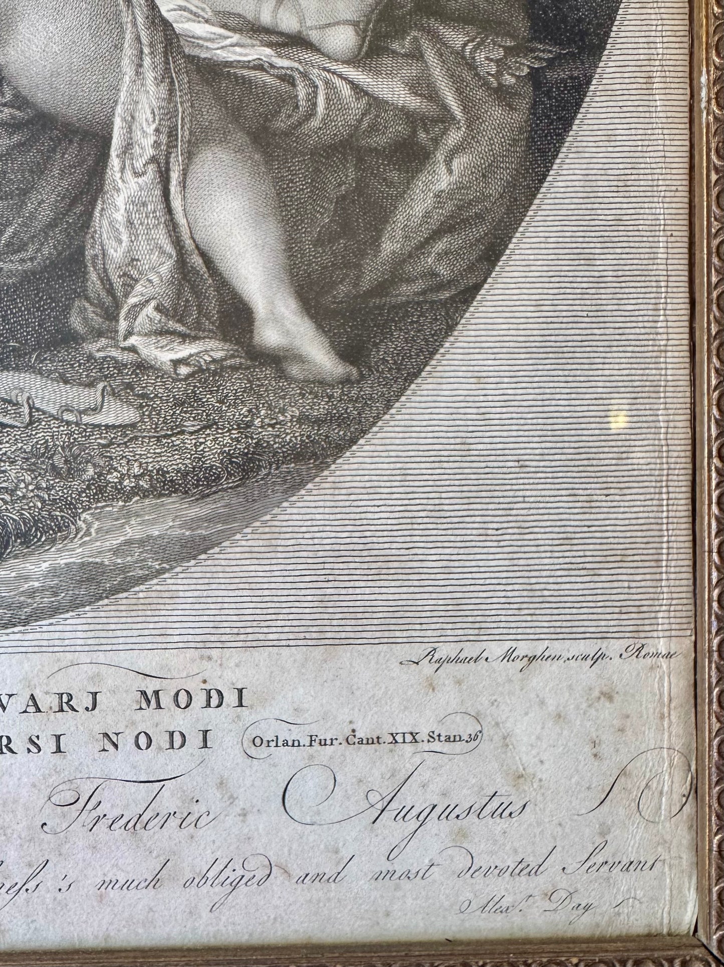 Angelica e Medoro in Vari Modi Legati: Insieme di Diversi Nodi (1795)
After Theodorus Matteini | Engraved by Raphael Morghen