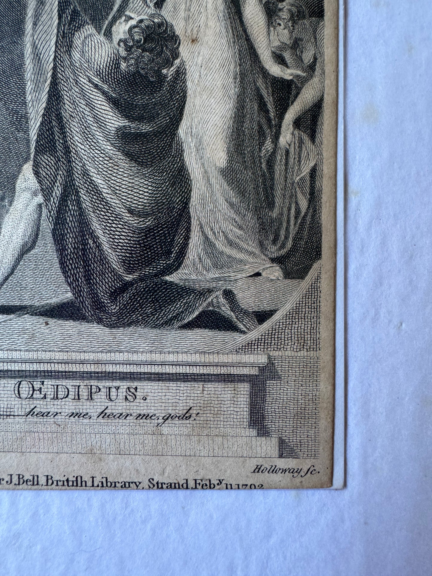 OEDIPUS Act II, Scene I - Engraving after Henry Fuseli